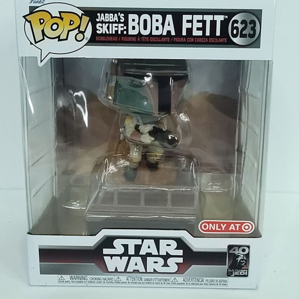 Funko POP! Deluxe: Return Of The Jedi Jabba’s Skiff Boba Fett Figure Target NEW